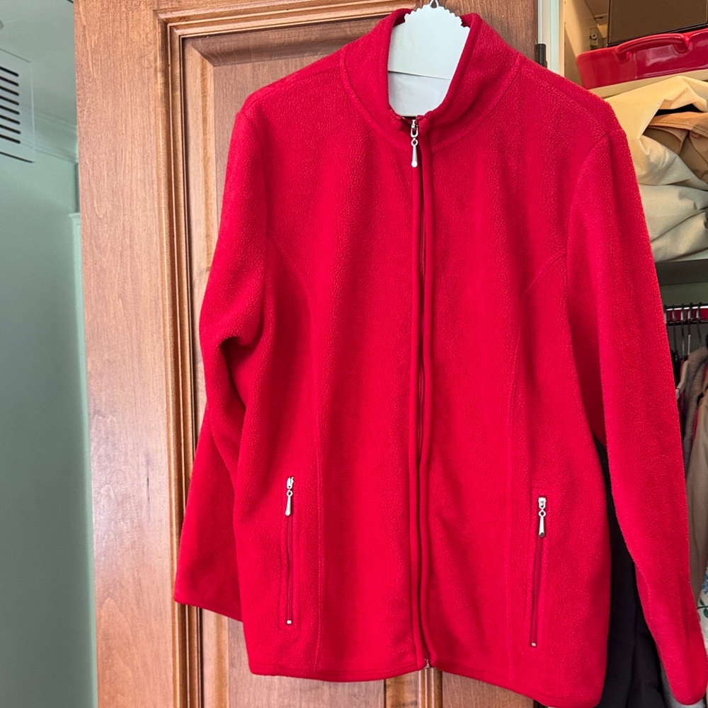 Kendra Scott Vibrant Red Teddy Jacket